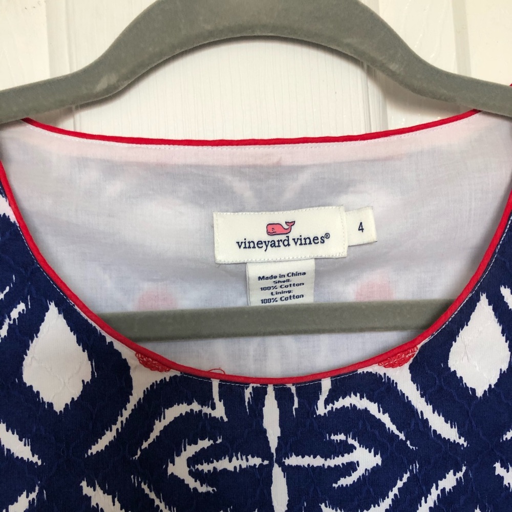 Vineyard Vines Whale Tale Tile Dress - Size 4 - Picture 4 of 4